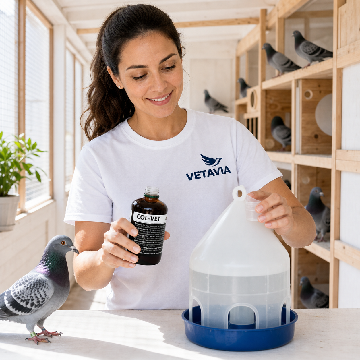 COL-VET 125 ml – probiotyk do wody na odporność gołębi i ptaków - obrazek 10