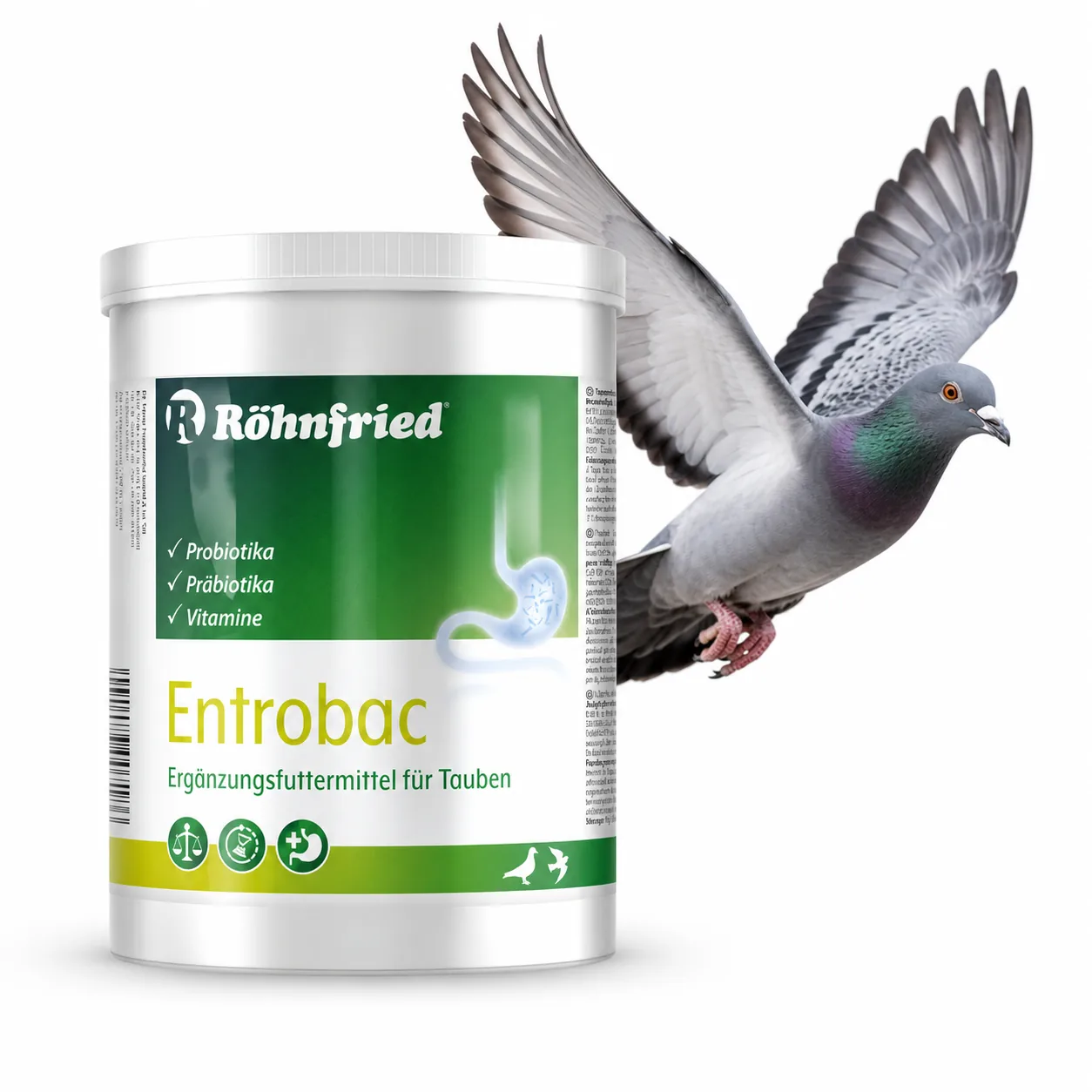 Entrobac dla gołębi Röhnfried 600 g – probiotyk i prebiotyk