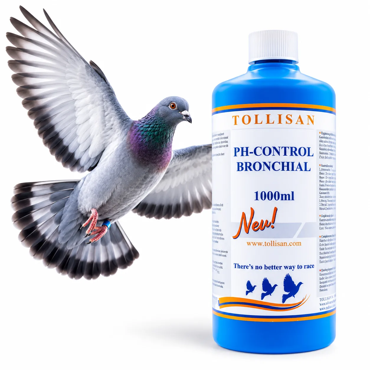 pH-Control Bronchial dla gołębi 1000 ml Tollisan – wsparcie dróg oddechowych