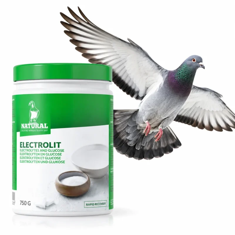Natural Electrolit 750 g – elektrolity i glukoza dla gołębi na regenerację po locie