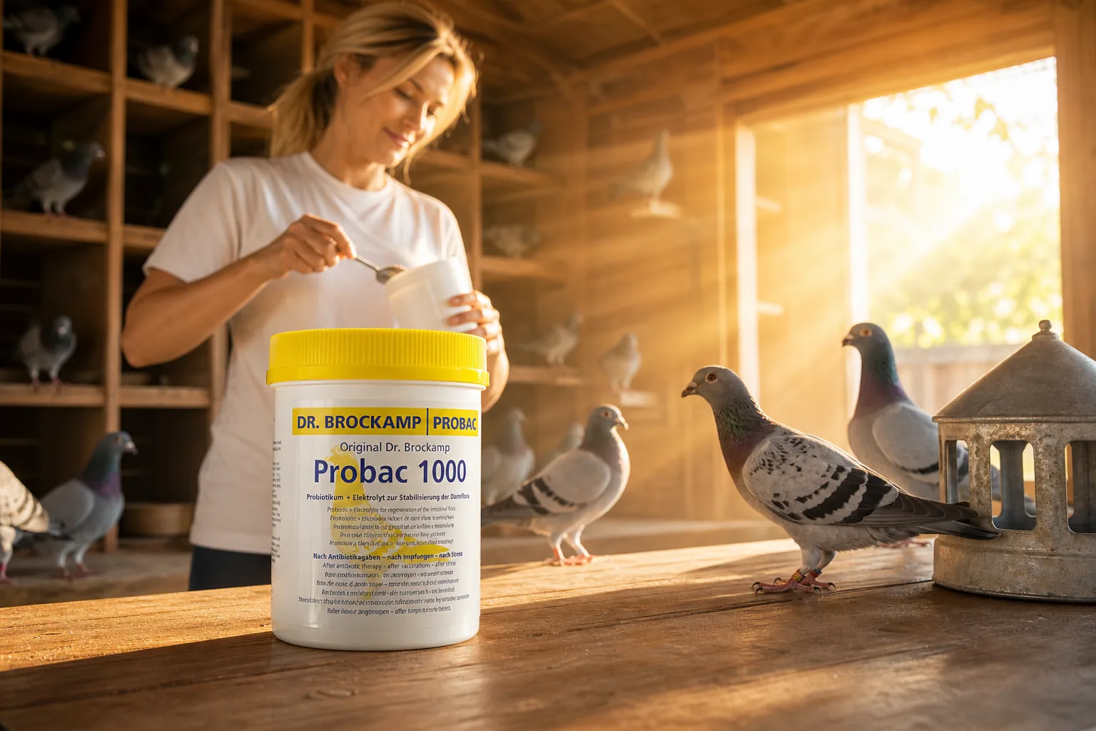 Probac 1000 – stabilizacja flory jelitowej gołębi w gołębniku